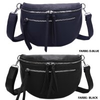Bauchtasche Umhängetasche Crossbody-Bag Hüfttasche Kunstleder Italy-Design