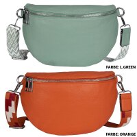Bauchtasche Umhängetasche Crossbody-Bag Hüfttasche Kunstleder Italy-Design