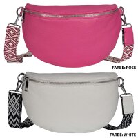 Bauchtasche Umhängetasche Crossbody-Bag Hüfttasche Kunstleder Italy-Design