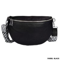 Bauchtasche Umhängetasche Crossbody-Bag Hüfttasche Kunstleder Italy-Design