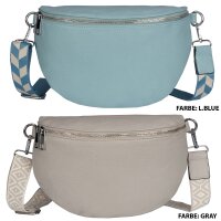 Bauchtasche Umhängetasche Crossbody-Bag Hüfttasche Kunstleder Italy-Design