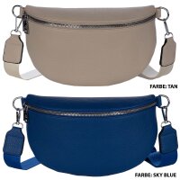 Bauchtasche Umhängetasche Crossbody-Bag Hüfttasche Kunstleder Italy-Design