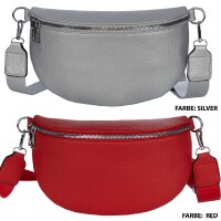 Bauchtasche Umhängetasche Crossbody-Bag Hüfttasche Kunstleder Italy-Design