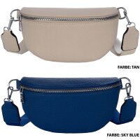 Bauchtasche Umhängetasche Crossbody-Bag Hüfttasche Kunstleder Italy-Design