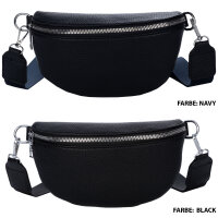Bauchtasche Umhängetasche Crossbody-Bag Hüfttasche Kunstleder Italy-Design