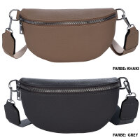 Bauchtasche Umhängetasche Crossbody-Bag Hüfttasche Kunstleder Italy-Design