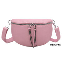 Bauchtasche Umhängetasche Crossbody-Bag Hüfttasche Kunstleder Italy-Design
