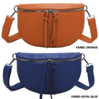 Bauchtasche Umhängetasche Crossbody-Bag Hüfttasche Kunstleder Italy-Design