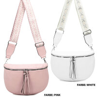Bauchtasche Umhängetasche Crossbody-Bag Hüfttasche Kunstleder Italy-Design