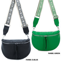 Bauchtasche Umhängetasche Crossbody-Bag Hüfttasche Kunstleder Italy-Design