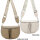 Bauchtasche Umhängetasche Crossbody-Bag Hüfttasche Kunstleder Italy-Design