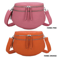 Bauchtasche Umhängetasche Crossbody-Bag Hüfttasche Kunstleder Italy-Design