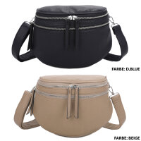 Bauchtasche Umhängetasche Crossbody-Bag Hüfttasche Kunstleder Italy-Design