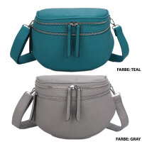Bauchtasche Umhängetasche Crossbody-Bag Hüfttasche Kunstleder Italy-Design