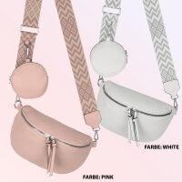 Bauchtasche  Umhängetasche Crossbody-Bag Hüfttasche Kunstleder Italy-Design