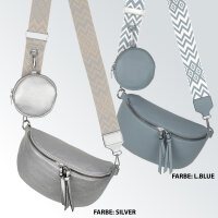 Bauchtasche  Umhängetasche Crossbody-Bag Hüfttasche Kunstleder Italy-Design