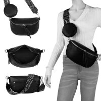 Bauchtasche  Umhängetasche Crossbody-Bag Hüfttasche Kunstleder Italy-Design