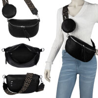 Bauchtasche  Umhängetasche Crossbody-Bag Hüfttasche Kunstleder Italy-Design