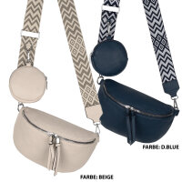 Bauchtasche  Umhängetasche Crossbody-Bag Hüfttasche Kunstleder Italy-Design
