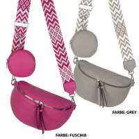 Bauchtasche  Umhängetasche Crossbody-Bag Hüfttasche Kunstleder Italy-Design