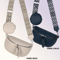 Bauchtasche  Umhängetasche Crossbody-Bag Hüfttasche Kunstleder Italy-Design