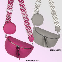 Bauchtasche  Umhängetasche Crossbody-Bag Hüfttasche Kunstleder Italy-Design
