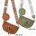 Bauchtasche  Umhängetasche Crossbody-Bag Hüfttasche Kunstleder Italy-Design
