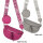 Bauchtasche  Umhängetasche Crossbody-Bag Hüfttasche Kunstleder Italy-Design