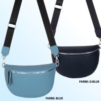 Bauchtasche XL Umhängetasche Crossbody-Bag Hüfttasche Kunstleder Italy-Design