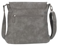 Bag Street Damentasche Umhängetasche Handtasche Schultertasche T0103 GRAU