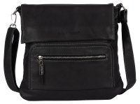 Bag Street Damentasche Umhängetasche Handtasche Schultertasche T0103 SCHWARZ