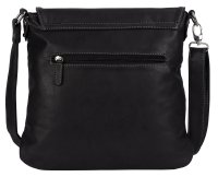 Bag Street Damentasche Umhängetasche Handtasche Schultertasche T0103 SCHWARZ