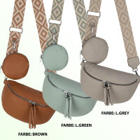 Bauchtasche  Umhängetasche Crossbody-Bag Hüfttasche Kunstleder Italy-Design