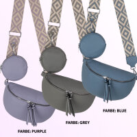 Bauchtasche  Umhängetasche Crossbody-Bag Hüfttasche Kunstleder Italy-Design