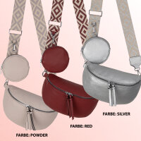 Bauchtasche  Umhängetasche Crossbody-Bag Hüfttasche Kunstleder Italy-Design