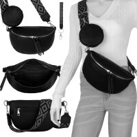 Bauchtasche  Umhängetasche Crossbody-Bag Hüfttasche Kunstleder Italy-Design
