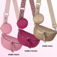 Bauchtasche  Umhängetasche Crossbody-Bag Hüfttasche Kunstleder Italy-Design