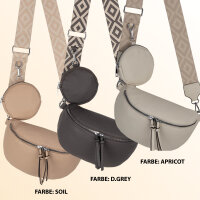 Bauchtasche  Umhängetasche Crossbody-Bag Hüfttasche Kunstleder Italy-Design