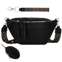 Bauchtasche  Umhängetasche Crossbody-Bag Hüfttasche Kunstleder Italy-Design