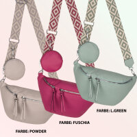 Bauchtasche  Umhängetasche Crossbody-Bag Hüfttasche Kunstleder Italy-Design