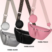 Bauchtasche  Umhängetasche Crossbody-Bag Hüfttasche Kunstleder Italy-Design