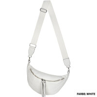 Bauchtasche XL Umhängetasche Crossbody-Bag Hüfttasche Kunstleder Italy-Design
