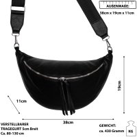 Bauchtasche XL Umhängetasche Crossbody-Bag...