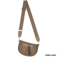 Bauchtasche Umhängetasche Crossbody-Bag Hüfttasche Kunstleder Italy-Design