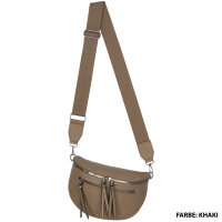 Bauchtasche  Umhängetasche Crossbody-Bag Hüfttasche Kunstleder Italy-Design