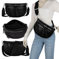Bauchtasche  Umhängetasche Crossbody-Bag Hüfttasche Kunstleder Italy-Design