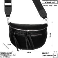 Bauchtasche  Umhängetasche Crossbody-Bag Hüfttasche Kunstleder Italy-Design