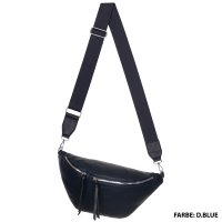 Bauchtasche XL Umhängetasche Crossbody-Bag Hüfttasche Kunstleder Italy-Design