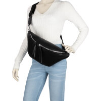 Bauchtasche XL Umhängetasche Crossbody-Bag Hüfttasche Kunstleder Italy-Design