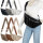 Bauchtasche XL Umhängetasche Crossbody-Bag Hüfttasche Kunstleder Italy-Design